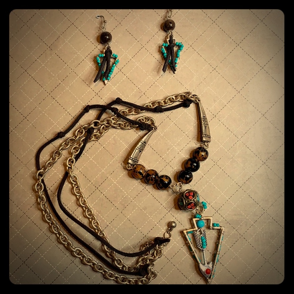 Matching earrings & necklace